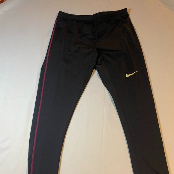 Nike Sweatpants Mens 2XL Black Ankle Zip Tapered Athleisure Training Running - Picture 1 of 6